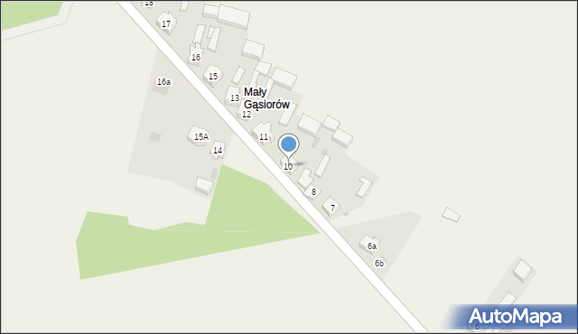 Gąsiorów, Gąsiorów, 10, mapa Gąsiorów