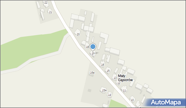 Gąsiorów, Gąsiorów, 17, mapa Gąsiorów