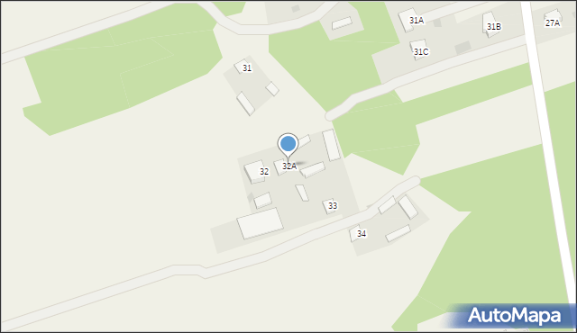 Gąski, Gąski, 32A, mapa Gąski