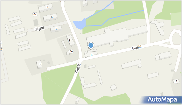 Gąski, Gąski, 12A, mapa Gąski