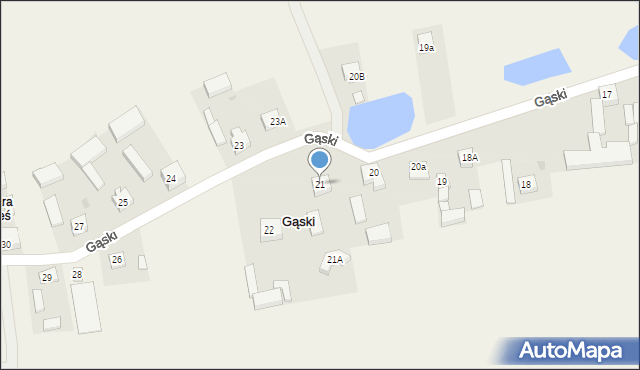 Gąski, Gąski, 21, mapa Gąski