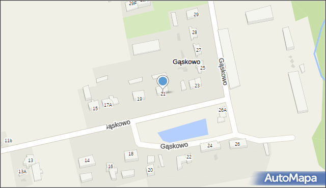 Gąskowo, Gąskowo, 21, mapa Gąskowo