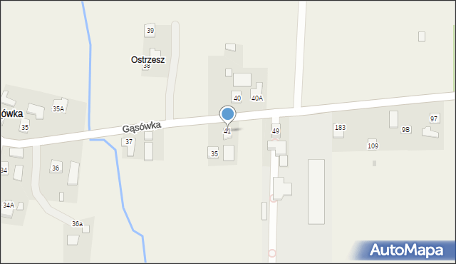 Gąsówka, Gąsówka, 41, mapa Gąsówka