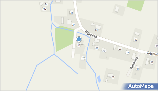 Gąsówka, Gąsówka, 45, mapa Gąsówka