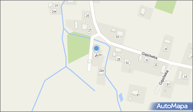 Gąsówka, Gąsówka, 45, mapa Gąsówka