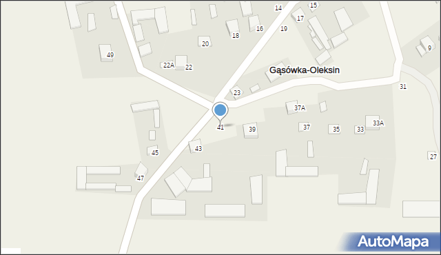 Gąsówka-Oleksin, Gąsówka-Oleksin, 41, mapa Gąsówka-Oleksin