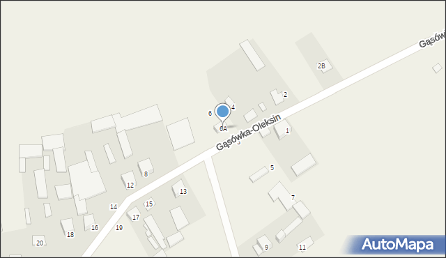 Gąsówka-Oleksin, Gąsówka-Oleksin, 6A, mapa Gąsówka-Oleksin