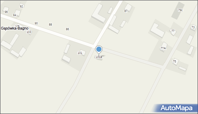 Gąsówka-Osse, Gąsówka-Osse, 101a, mapa Gąsówka-Osse
