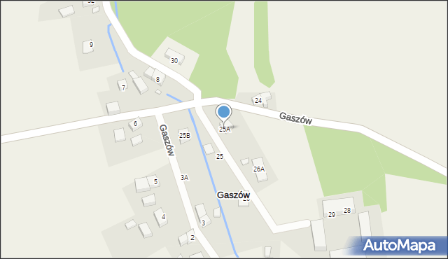 Gaszów, Gaszów, 25A, mapa Gaszów