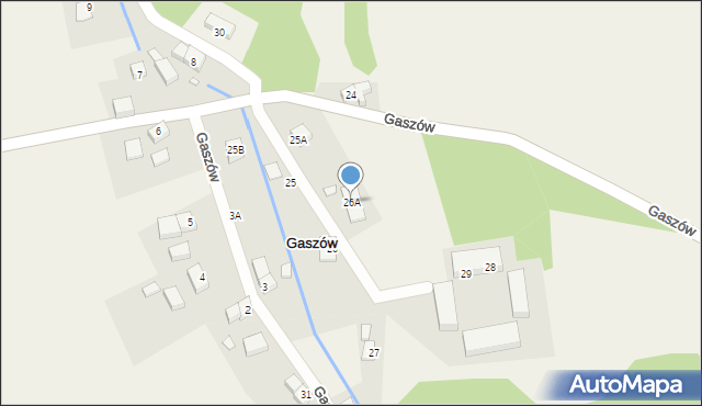 Gaszów, Gaszów, 26A, mapa Gaszów