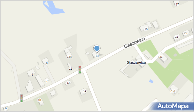 Gaszowice, Gaszowice, 13, mapa Gaszowice