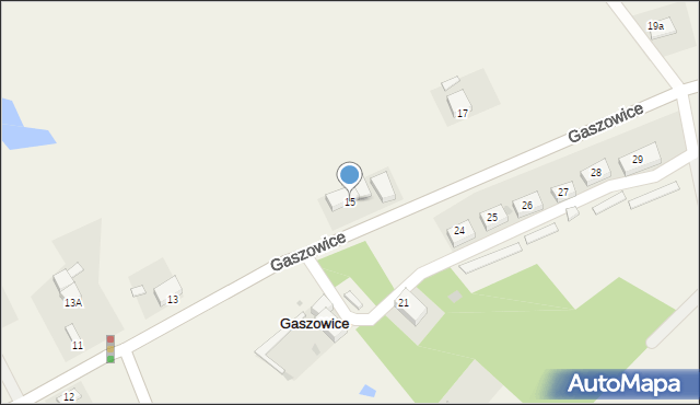 Gaszowice, Gaszowice, 15, mapa Gaszowice