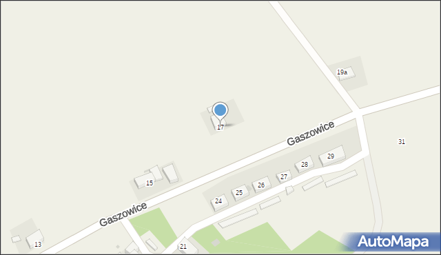 Gaszowice, Gaszowice, 17, mapa Gaszowice