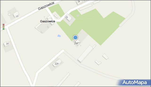 Gaszowice, Gaszowice, 23A, mapa Gaszowice