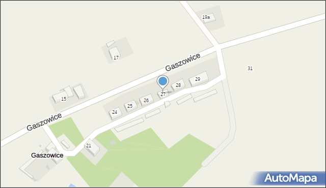 Gaszowice, Gaszowice, 27, mapa Gaszowice