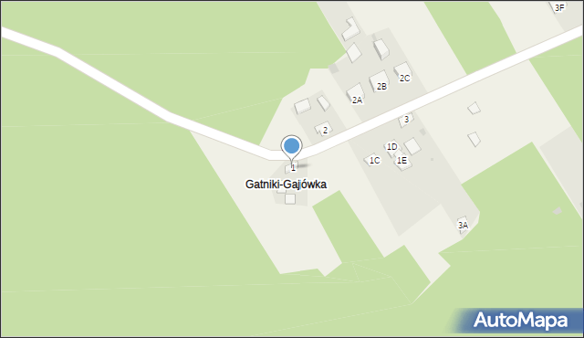 Gatniki, Gatniki, 1, mapa Gatniki