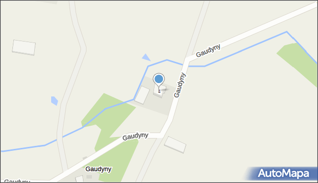 Gaudyny, Gaudyny, 4, mapa Gaudyny