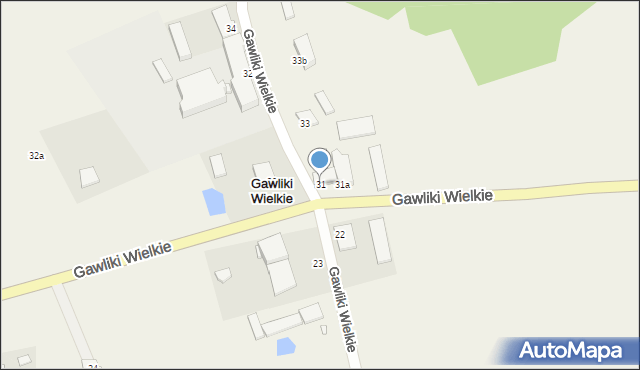 Gawliki Wielkie, Gawliki Wielkie, 31, mapa Gawliki Wielkie