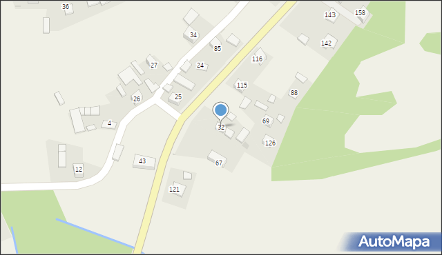 Gawłówek, Gawłówek, 32, mapa Gawłówek