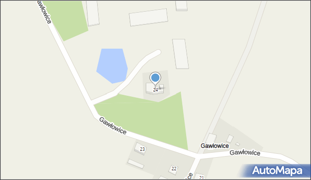 Gawłowice, Gawłowice, 24, mapa Gawłowice