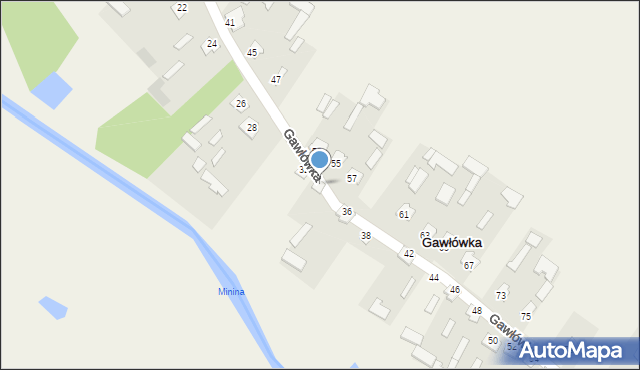 Gawłówka, Gawłówka, 34, mapa Gawłówka