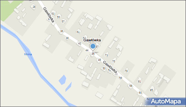 Gawłówka, Gawłówka, 46, mapa Gawłówka