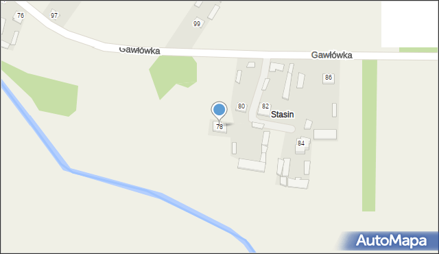 Gawłówka, Gawłówka, 78, mapa Gawłówka