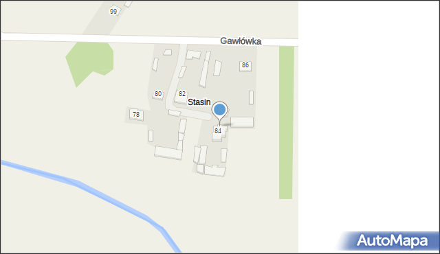 Gawłówka, Gawłówka, 84a, mapa Gawłówka