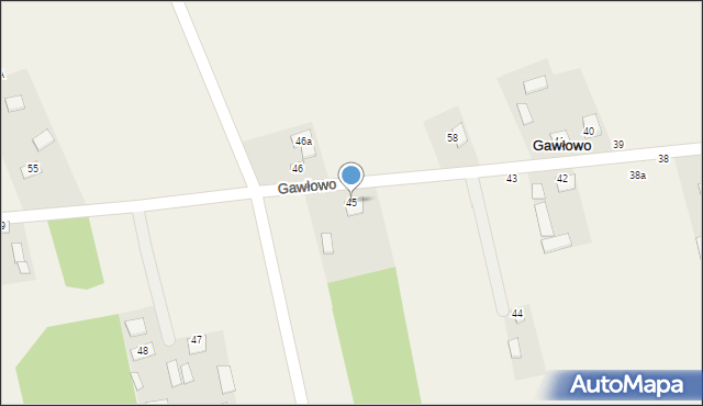 Gawłowo, Gawłowo, 45, mapa Gawłowo