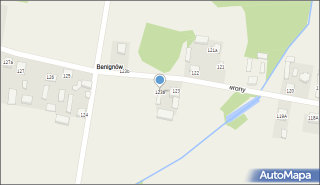 Gawrony, Gawrony, 123a, mapa Gawrony
