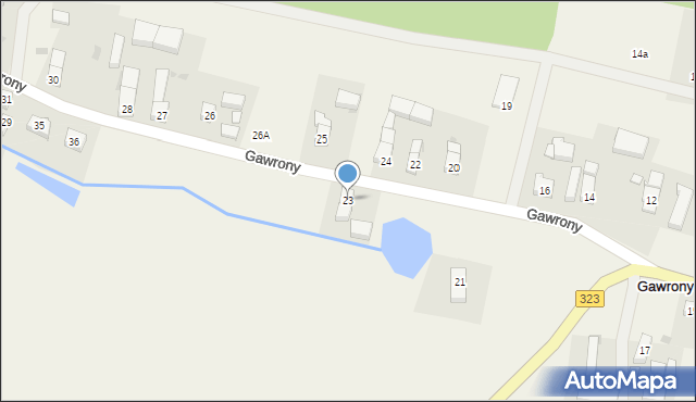 Gawrony, Gawrony, 23, mapa Gawrony