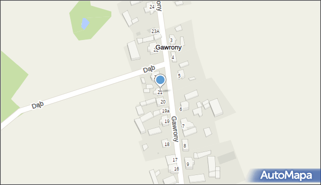 Gawrony, Gawrony, 21, mapa Gawrony