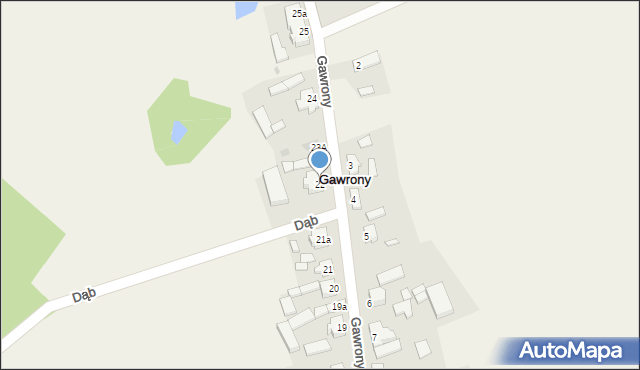 Gawrony, Gawrony, 22, mapa Gawrony