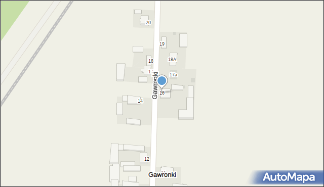 Gawrony, Gawrony, 16, mapa Gawrony