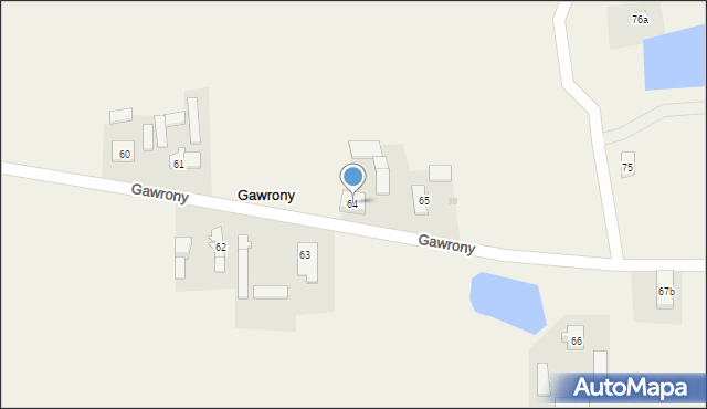 Gawrony, Gawrony, 64, mapa Gawrony