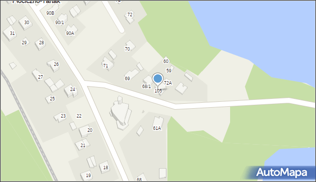 Gawrych Ruda, Gawrych Ruda, 105, mapa Gawrych Ruda