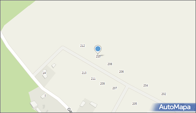 Gawrych Ruda, Gawrych Ruda, 210, mapa Gawrych Ruda
