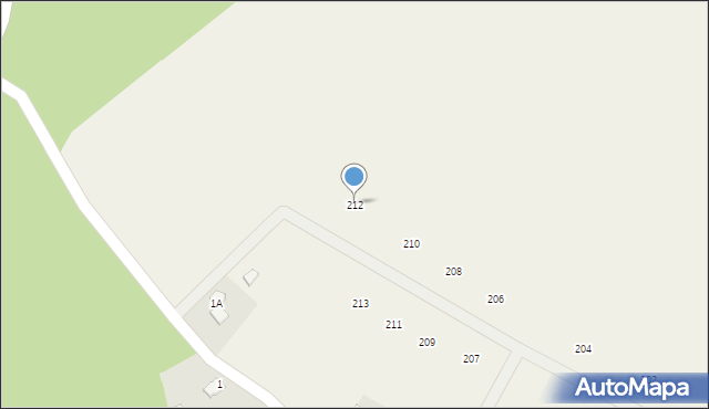 Gawrych Ruda, Gawrych Ruda, 212, mapa Gawrych Ruda