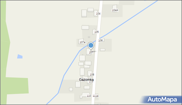 Gazomia Nowa, Gazomia Nowa, 107, mapa Gazomia Nowa