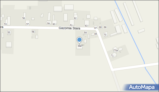 Gazomia Stara, Gazomia Stara, 64a, mapa Gazomia Stara