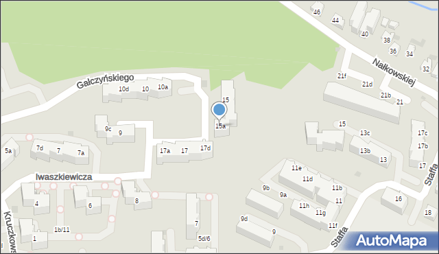 Gdynia, Gałczyńskiego Konstantego Ildefonsa, 15a, mapa Gdyni