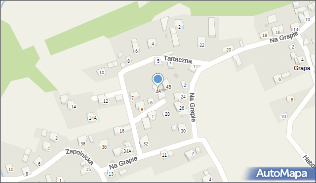 Gilowice, Gawrony, 4A, mapa Gilowice