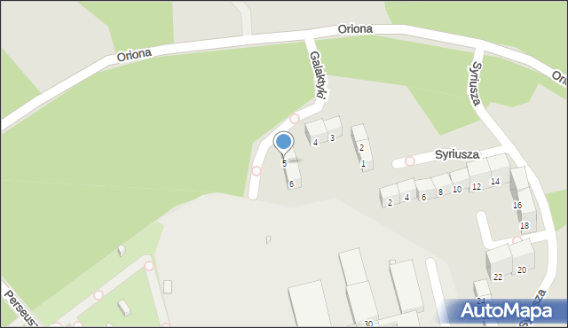 Gliwice, Galaktyki, 5, mapa Gliwic