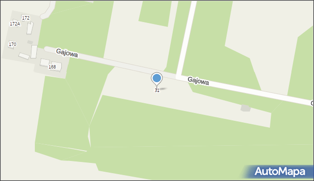 Gołąbek, Gajowa, 31, mapa Gołąbek