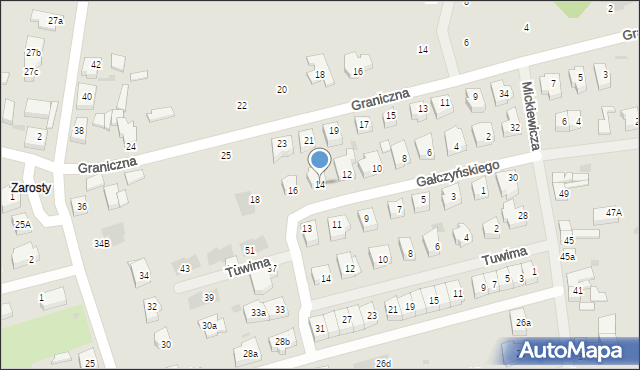 Goleniów, Gałczyńskiego Konstantego Ildefonsa, 14, mapa Goleniów