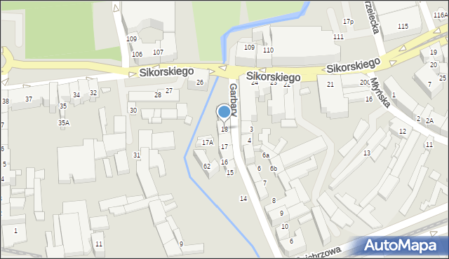 Gorzów Wielkopolski, Garbary, 18, mapa Gorzów Wielkopolski