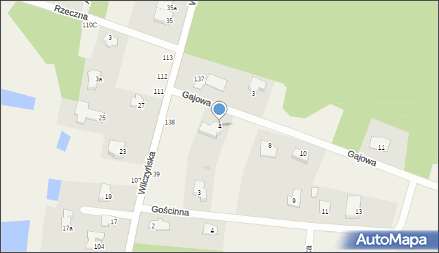 Grabanów, Gajowa, 4, mapa Grabanów