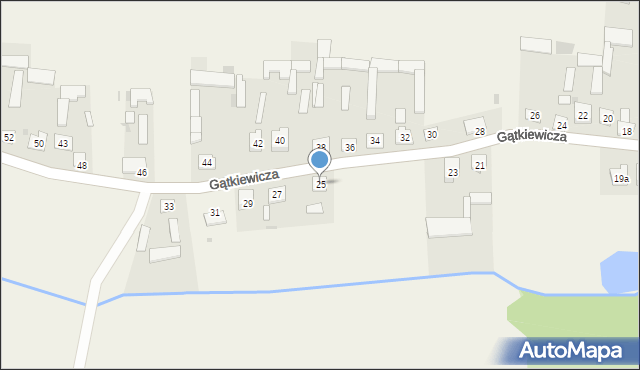 Grabowo, Gątkiewicza Adama, kpt., 25, mapa Grabowo