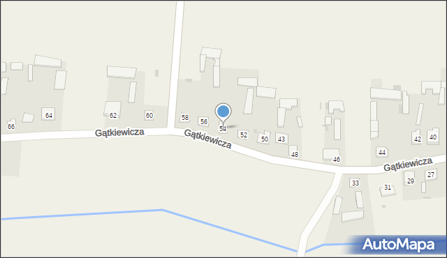 Grabowo, Gątkiewicza Adama, kpt., 54, mapa Grabowo