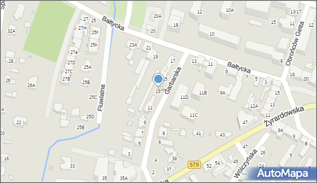 Grodzisk Mazowiecki, Garbarska, 13, mapa Grodzisk Mazowiecki